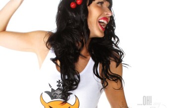Finnish pin-up model Sini Tarkkinen @ Ohmygossip Couture photoshoot