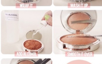 How to fix up broken makeup?