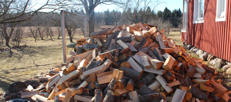 The firewood, nice weather and gardening have arrived